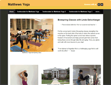 Tablet Screenshot of matthewsyoga.com